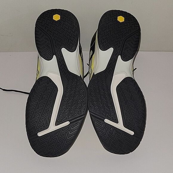 FitVille Extra Wide Mens Pickleball ShoesCourt Tennis Sneakers 12 W Yellow Black